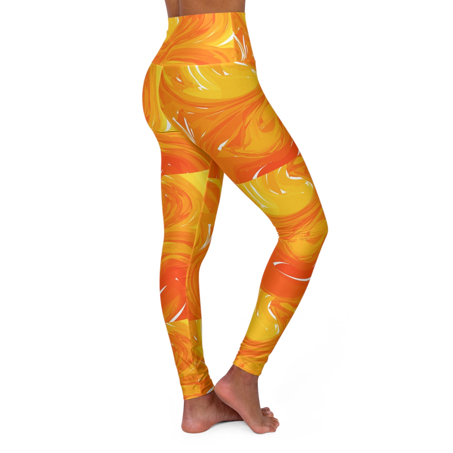 High Waisted Yoga Leggings (AOP)