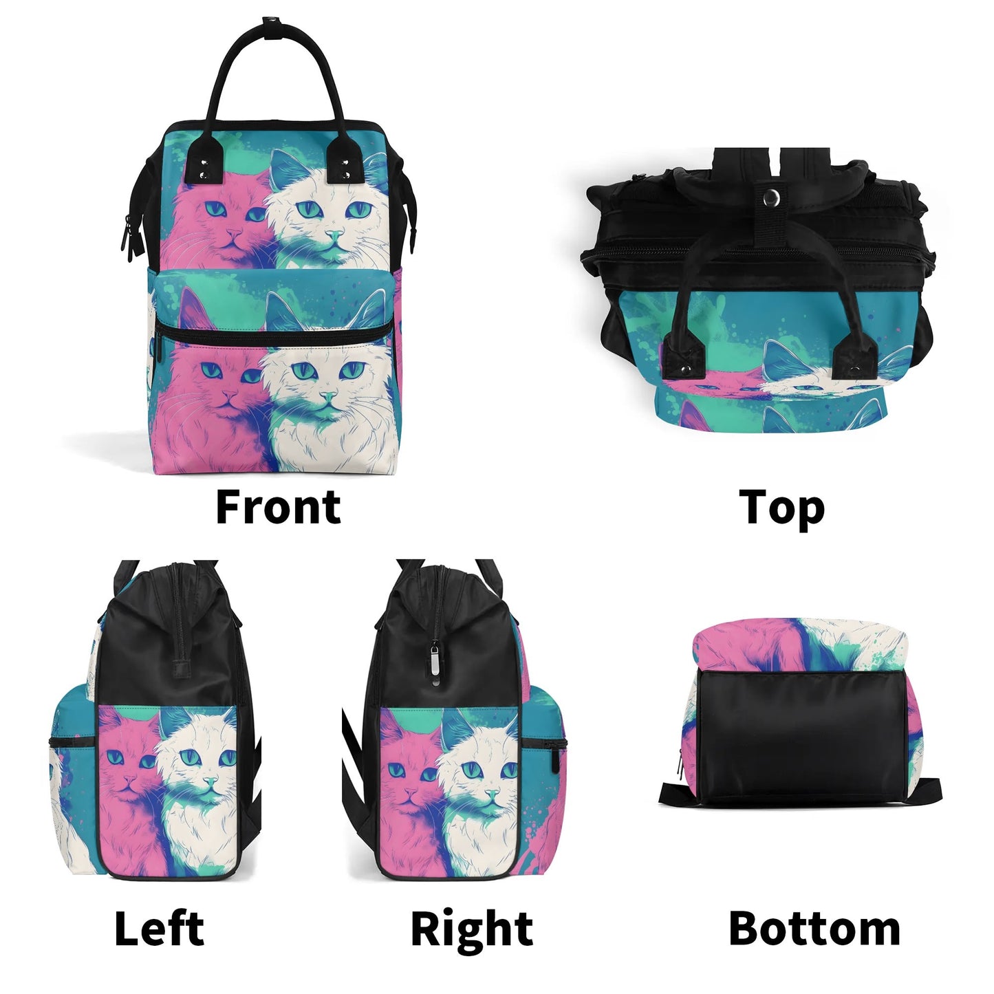 Large Capacity Diaper Bag Mummy Backpack Nursing Bag Duckbilled Backpack
