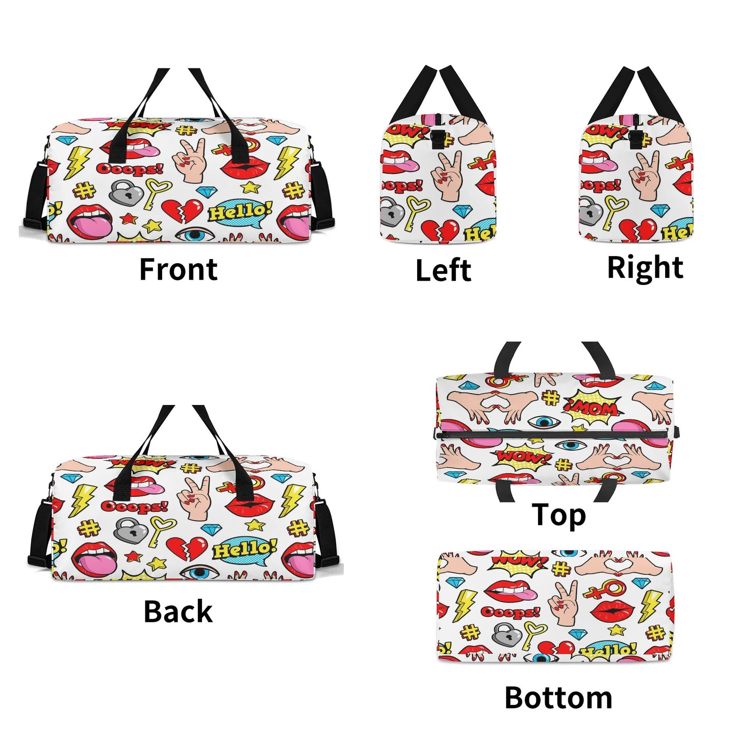 Minimalist Travel Duffel Bags Sport Gym Tote Bag