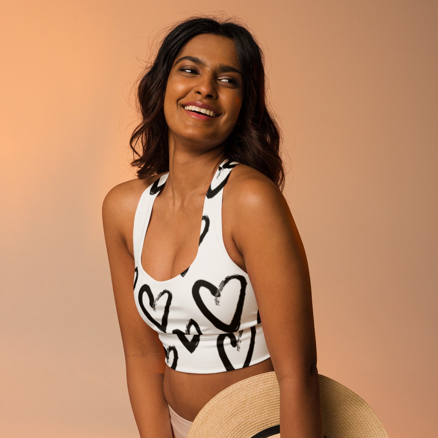 Longline sports bra