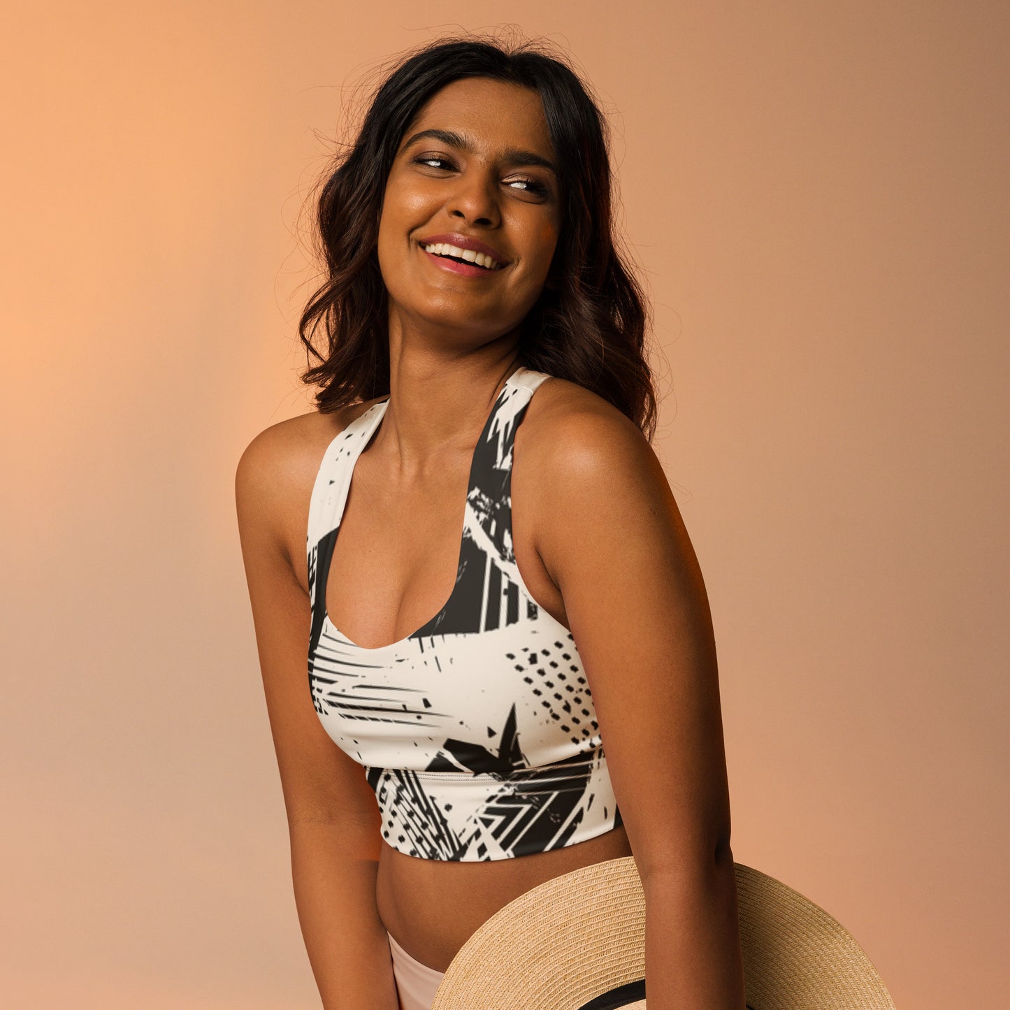 Longline sports bra