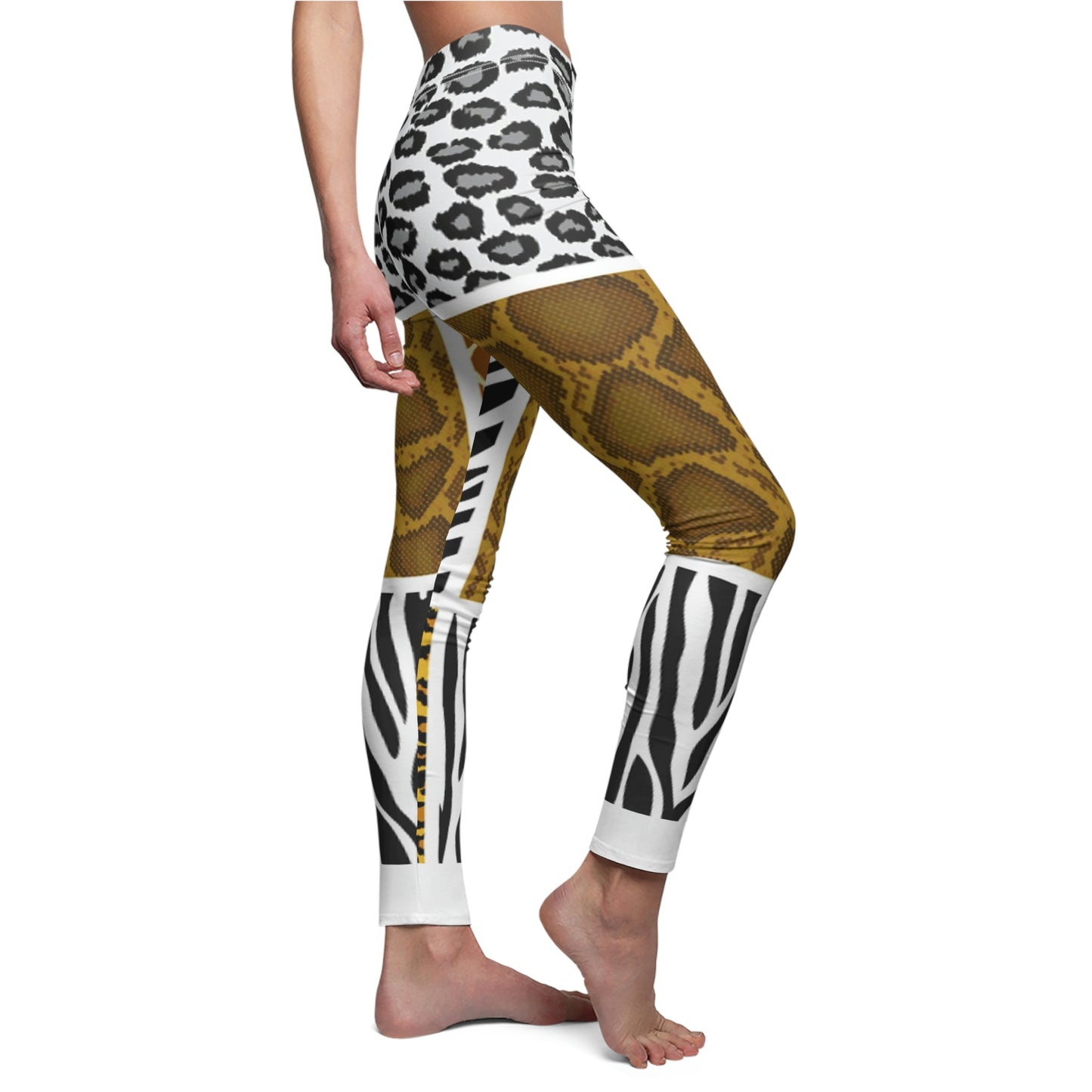 Women's Cut & Sew Casual Leggings (AOP)
