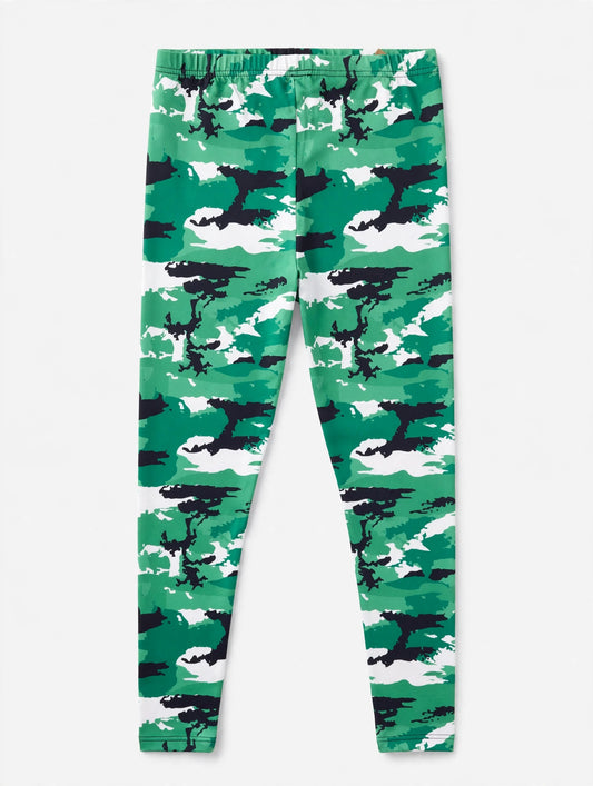 Green camo leggings - studio