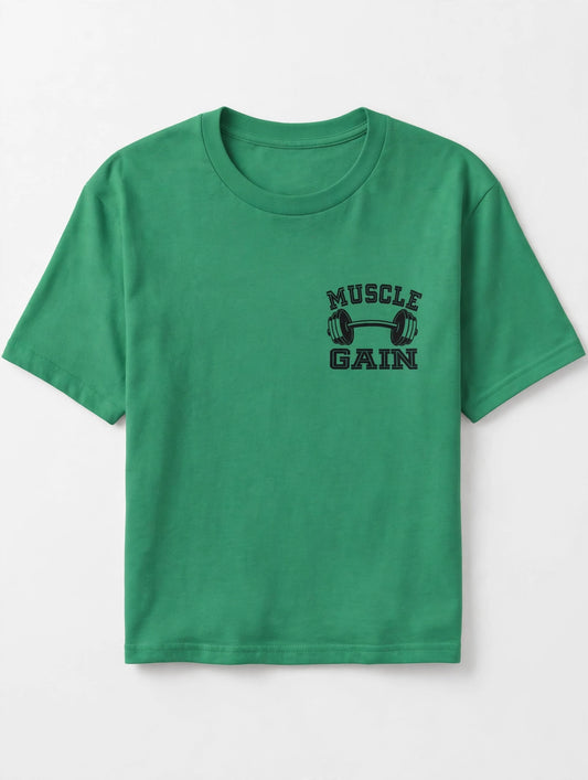Green muscle gain tee - studio