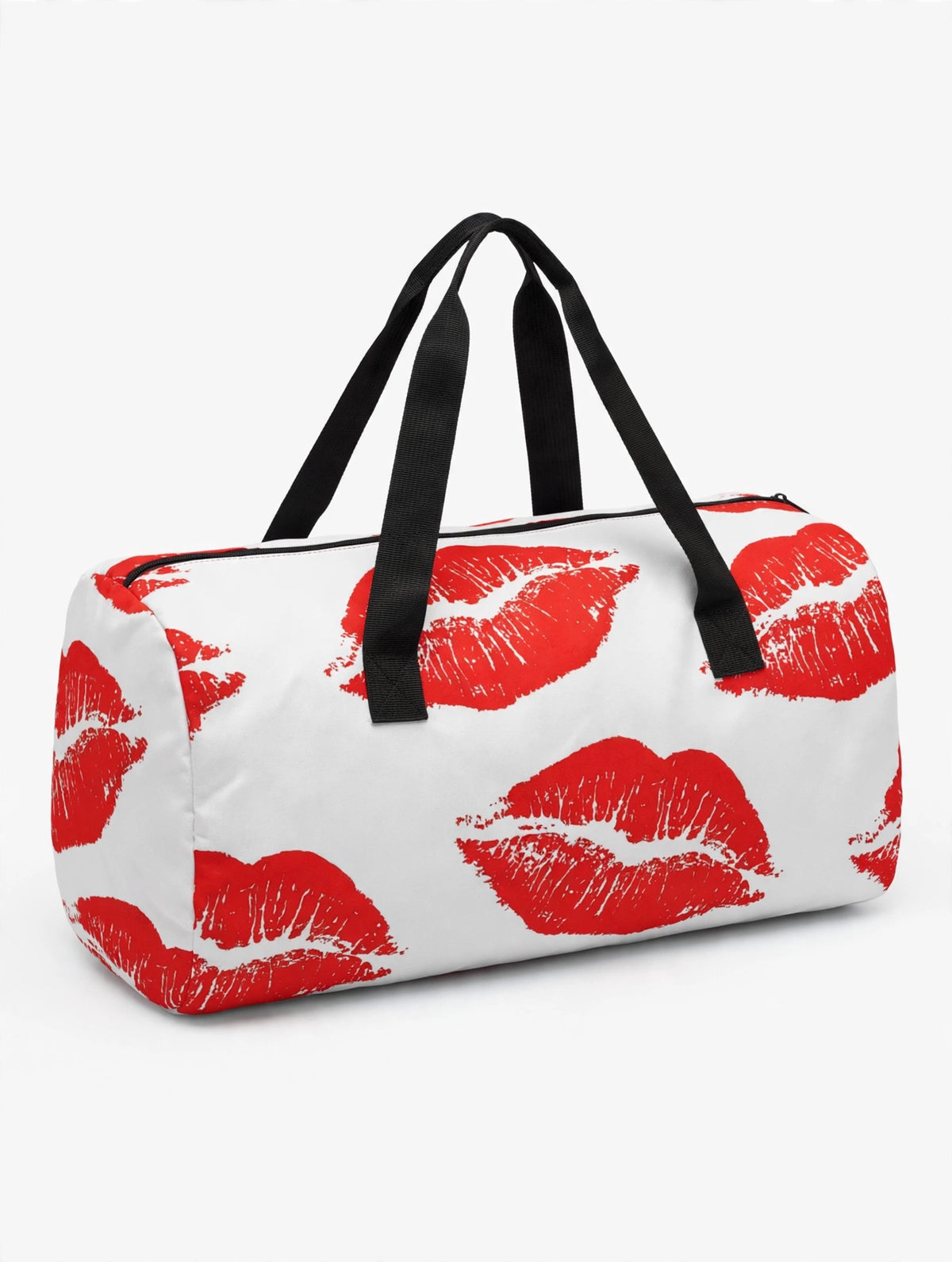Red lips gym duffel - studio