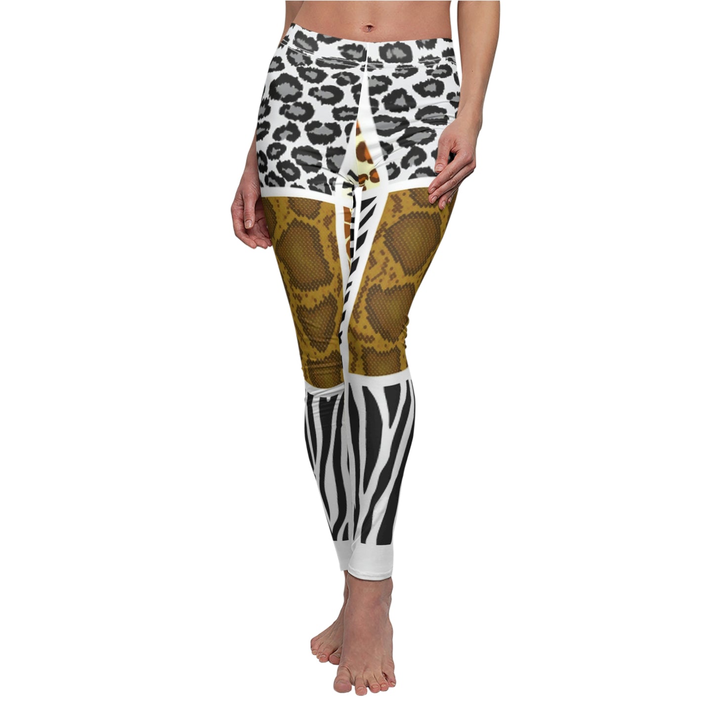 Women's Cut & Sew Casual Leggings (AOP)
